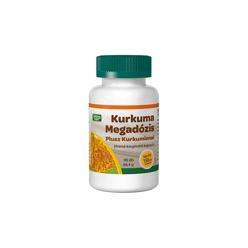 Kurkuma Megadózis Plusz - Kurkuminnal kapszula 90DARAB