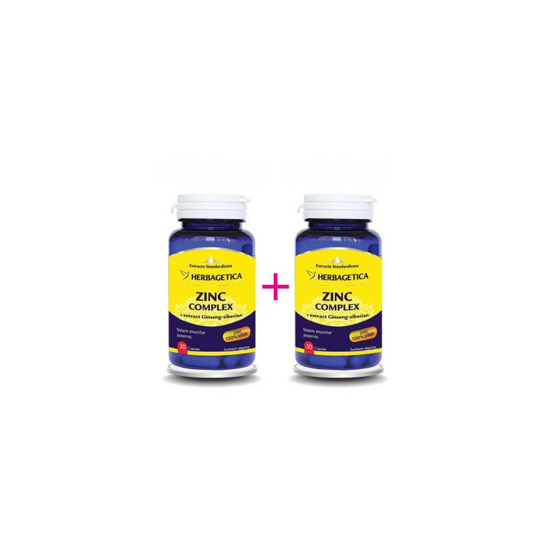 HERBAGETICA ZINC COMPLEX + extract Ginseng-siberian 30+30 capsule