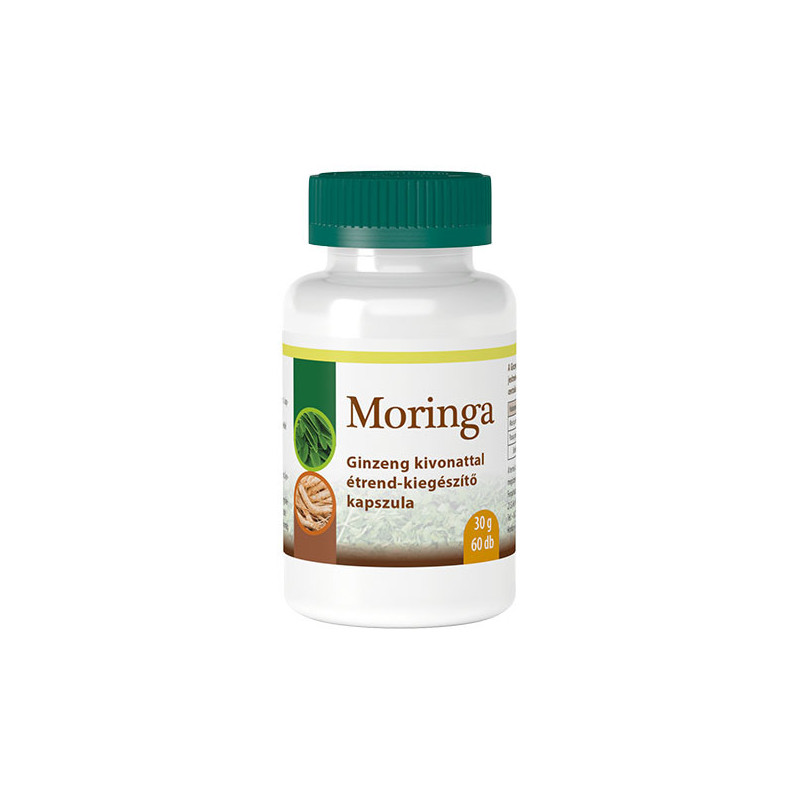 Moringa ginzeng kivonattal, 60 kapszula