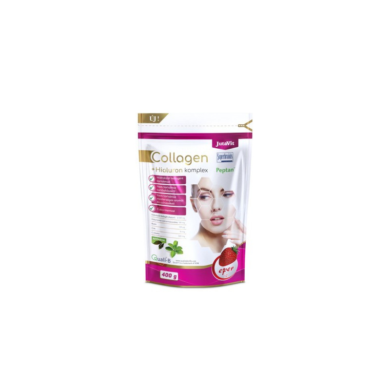 JUTAVIT Colagen + Hialuron Complex 400 g – Capsuni