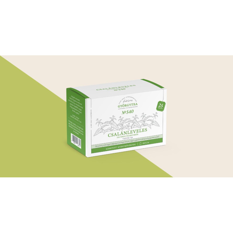 Györgytea Nr.540 Amestec de ceai cu frunze de urzică FILTER 25X1.3g (Ceai de curățare)