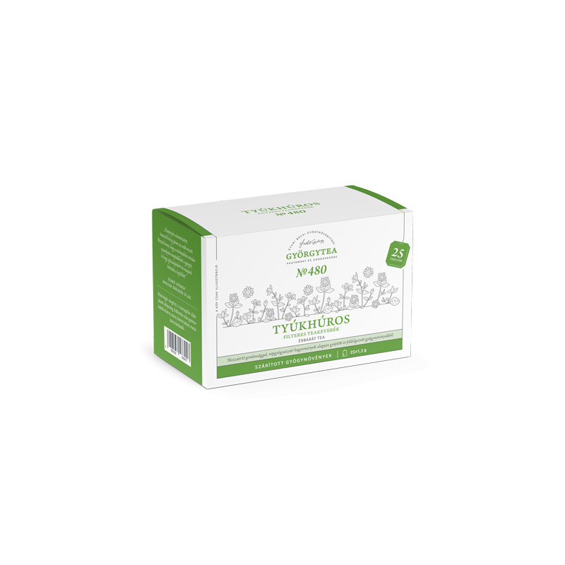 GYÖRGYTEA Nr.480. Tyúkhúros teakeverék (Érbarát tea) 25X1.3g