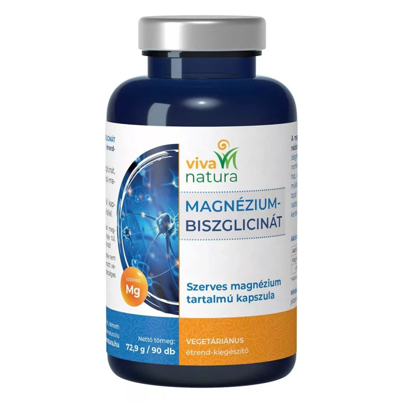 Vnature Magnézium-Biszglicinát étrend-kiegészítő kapszula (90 db)