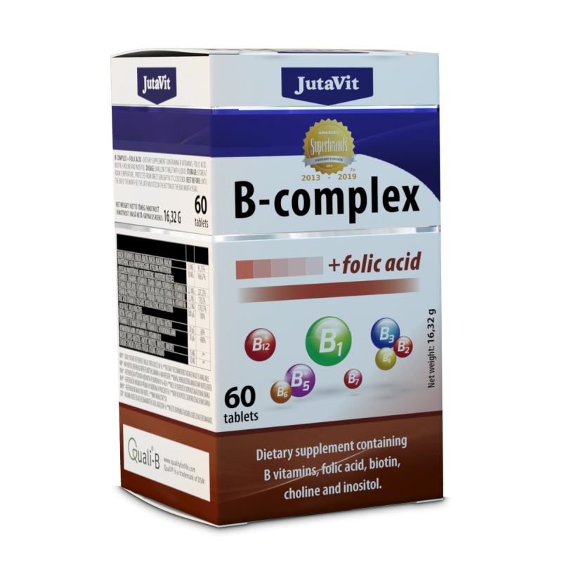 JUTAVIT B COMPLEX+ ACID FOLIC 60 BUC/CUT