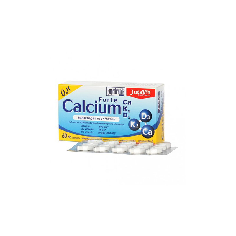 JUTAVIT CALCIU FORTE CaK2D3 60CP FILMATE