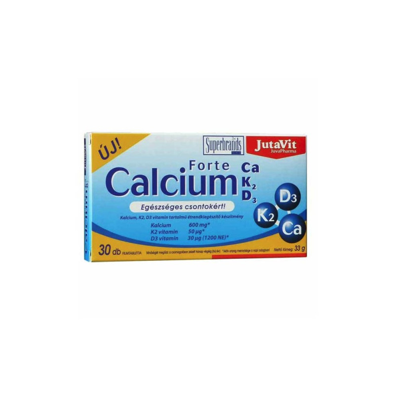 JUTAVIT CALCIU FORTE CaK2D3 30CP FILMATE