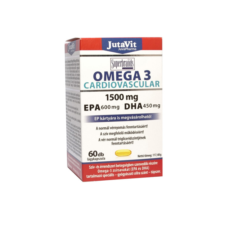OMEGA 3 CARDIOVASCULAR 1500 mg EPA 600 mg DHA 450mg 60 de capsule moi