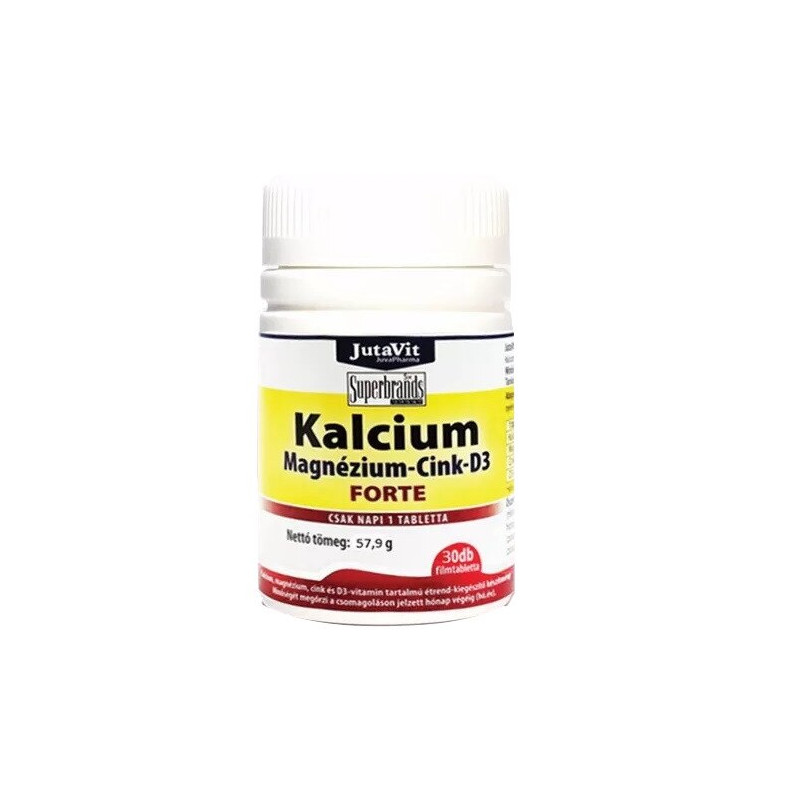 JUTAVIT CALCIU 500MG+MG 150MG+ZINC |15MG FORTE 30BUC/CUT