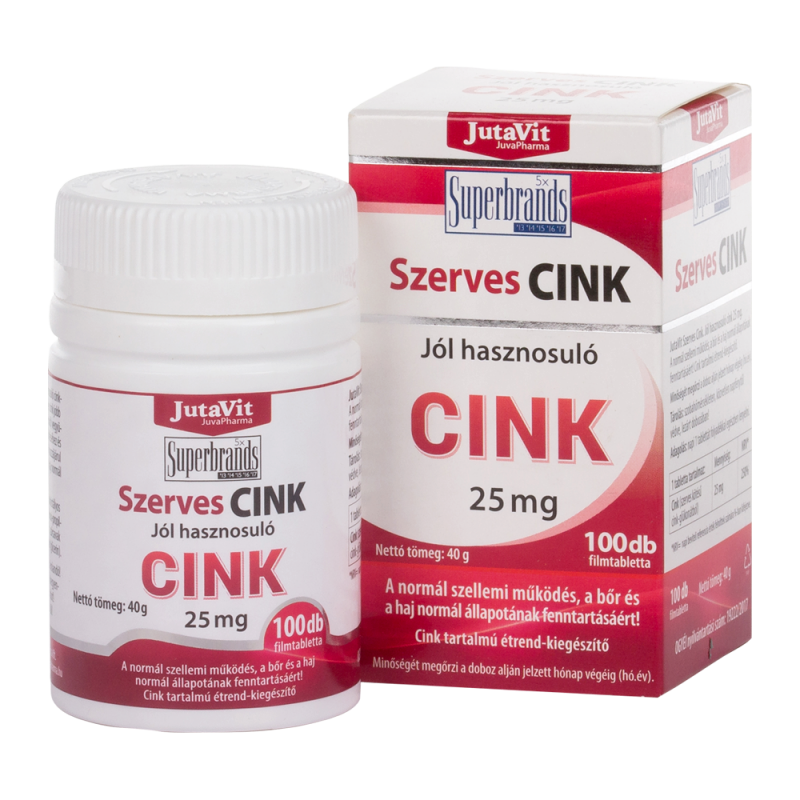 JUTAVIT ZINC ORGANIC 100 TB
