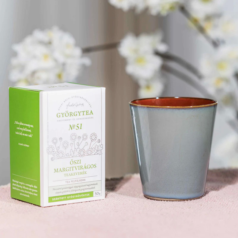 Györgytea Nr.51. Őszi margitvirágos teakeverék 50g (Tea fejfájásra)
