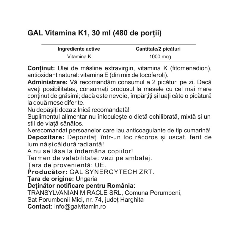 GAL vitamina K1