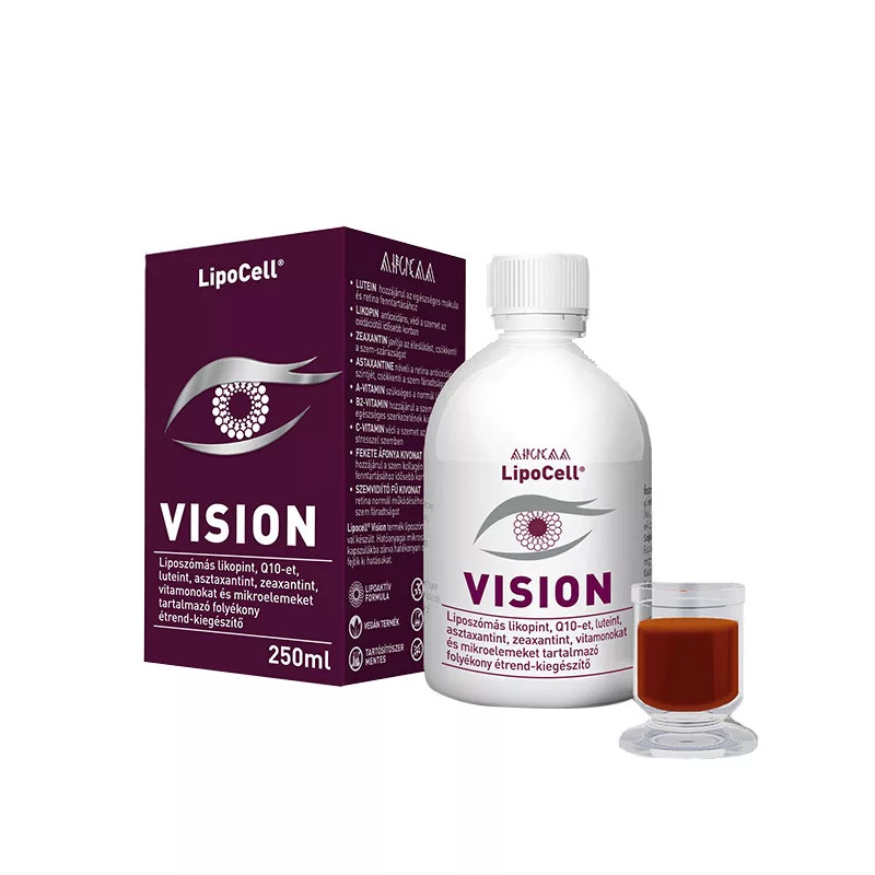 LipoCell Vision - supliment lipozomal pentru susținerea vederii 250ml