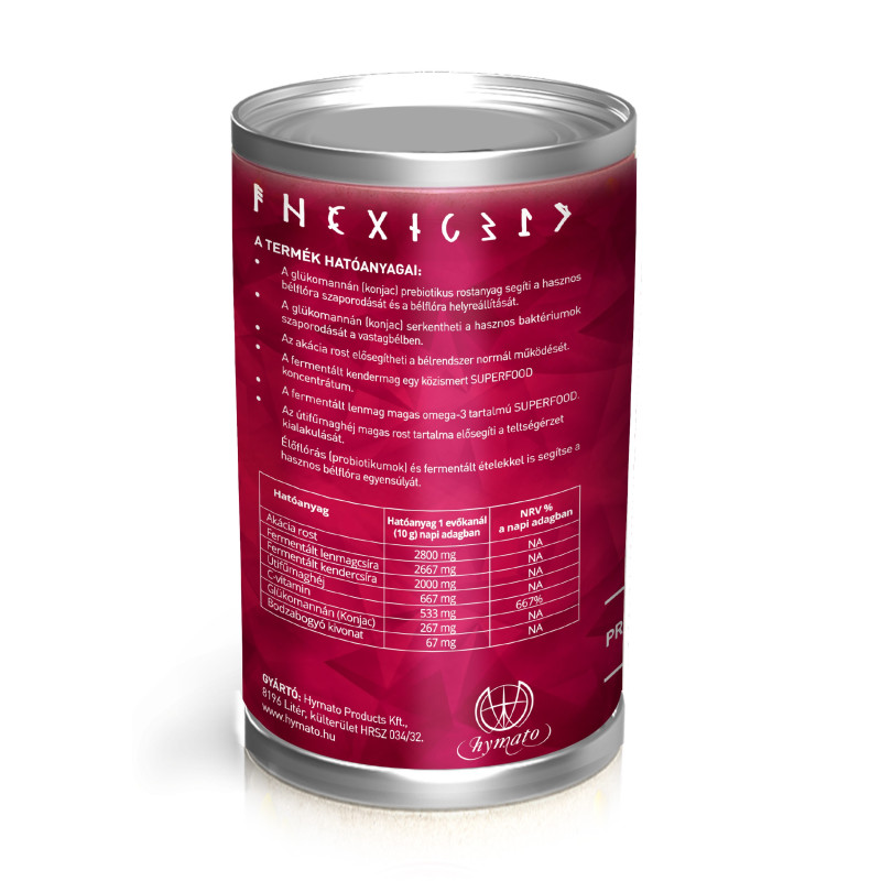 PreBio Max – Prebiotikus étrend-kiegészítő por, málna ízben (300 g)