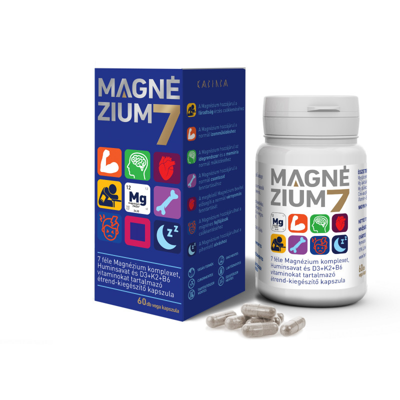 Magneziu 7 – supliment alimentar în capsule (60 buc.) – Hymato