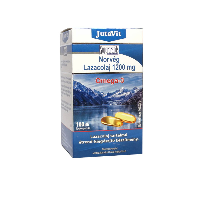 Jutavit Ulei de Somon Norvegian 1200 mg 100buc