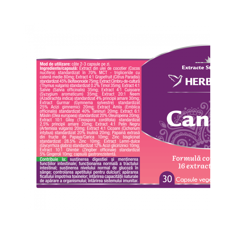 Candida Free Herbagetica 30 kapszula