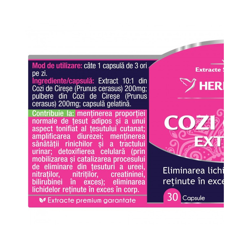 HERBAGETICA COZI CIRESE Extract 30 capsule