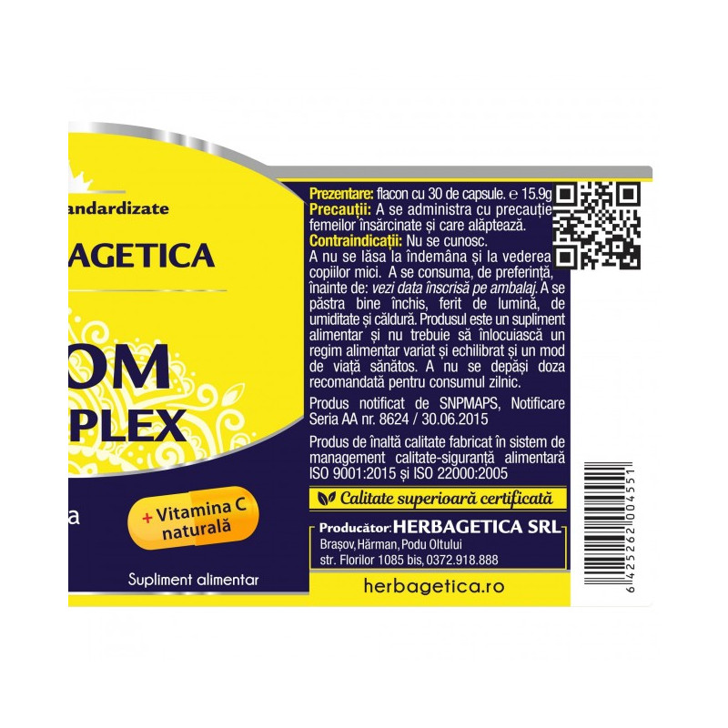 Crom Complex, Herbagetica – 30 kapszula