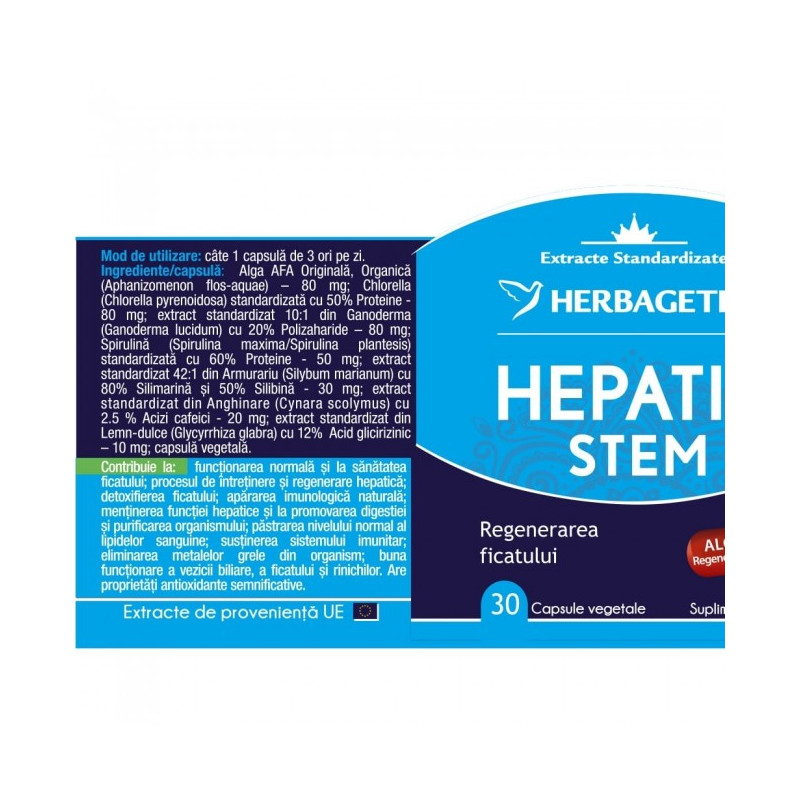 HERBAGETICA HEPATIC STEM 30 capsule vegetale