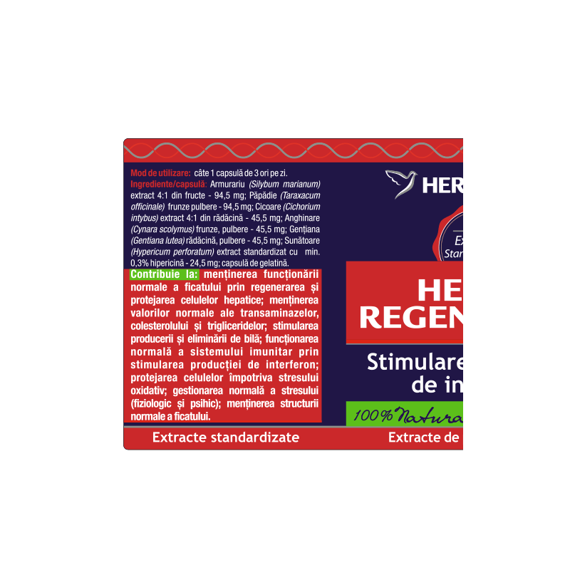 Hepatoregenerator Herbagetica – 30 kapszula