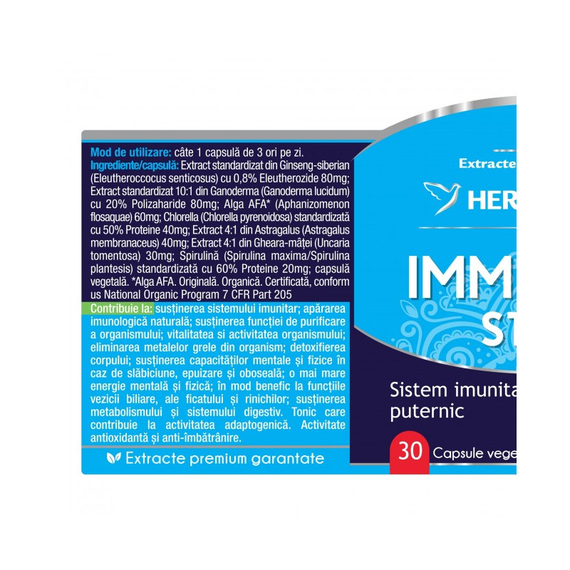 HERBAGETICA IMMUNITY STEM 30 capsule vegetale