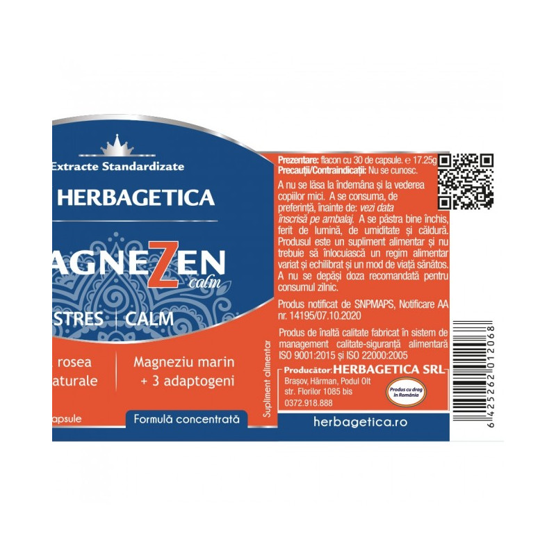 MagneZen Herbagetica 30 kapszula