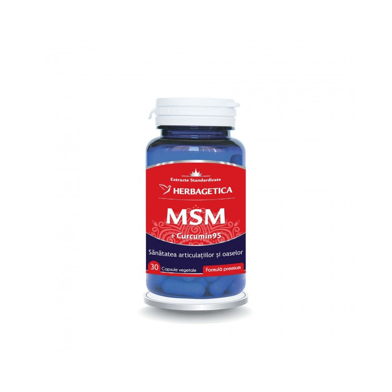 HERBAGETICA MSM +Curcumin95 30 capsule vegetale