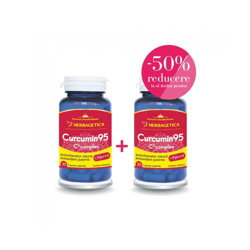 HERBAGETICA Curcumin95+ C3 complex 30+30 capsule vegetale