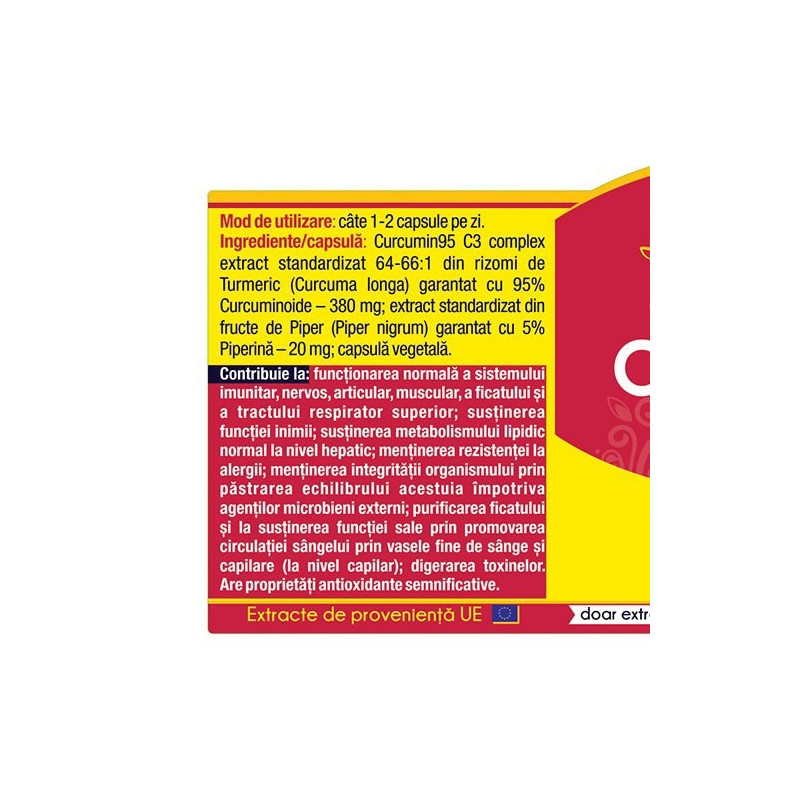 HERBAGETICA Curcumin95+ C3 complex 30+30 capsule vegetale