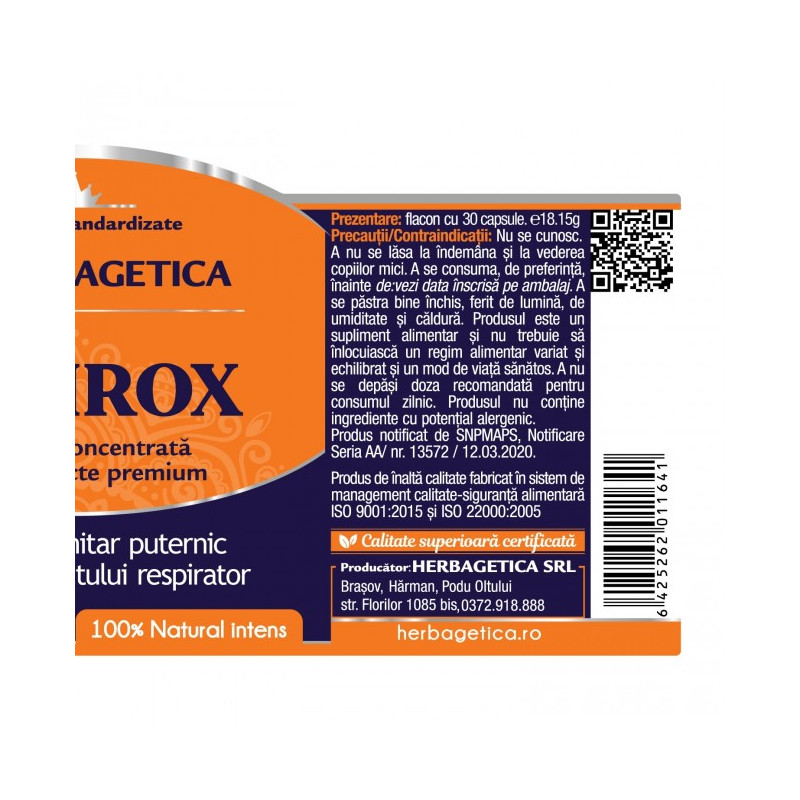 HERBAGETICA DEVIROX 30+30 capsule vegetale