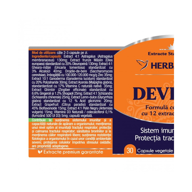 HERBAGETICA DEVIROX 30+30 capsule vegetale