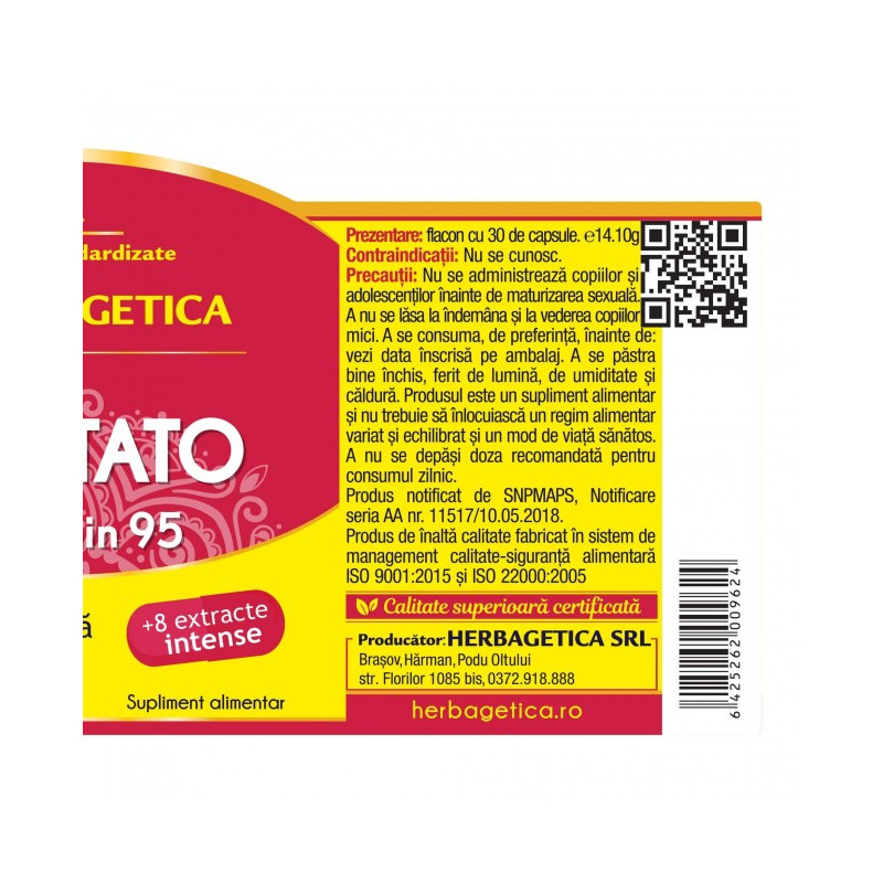 HERBAGETICA PROSTATO+ Curcumin95 30 capsule
