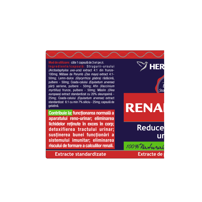HERBAGETICA RENALFORTE 30 capsule