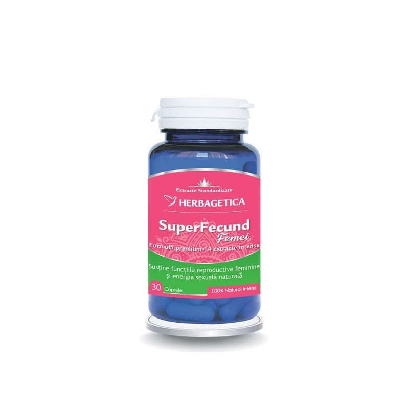 HERBAGETICA SuperFecund Femei 30 capsule