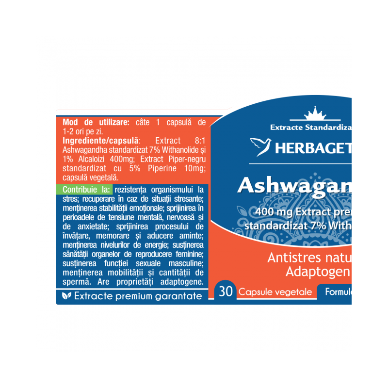 Ashwagandha Herbagetica – 60 kapszula