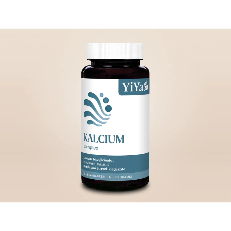 YiYa Complex de Calciu, 75 capsule - o formă de calciu cu absorbție excelentă cu proprietățile naturale ale acidului malic!