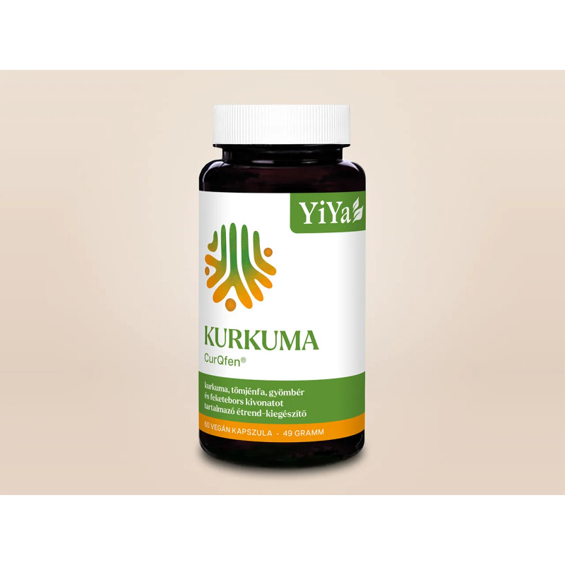 YiYa Kurkuma CurQfen® 60 kapszula - a legújabb generációs kurkuma kivonat kiemelkedő felszívódással!