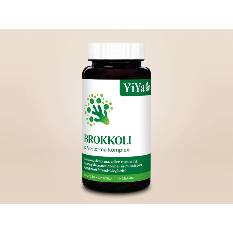 YiYa Broccoli & năsturel de apă, 60 capsule - formulă detoxifiantă pentru sănătatea ficatului și a sistemului hormonal!