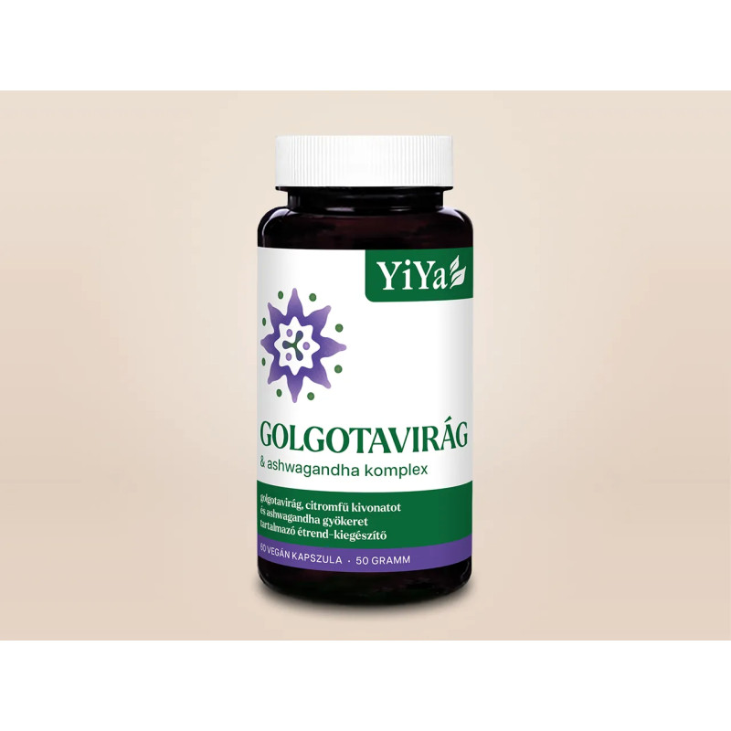 YiYa Golgotavirág & Ashwagandha komplex, 60 kapszula