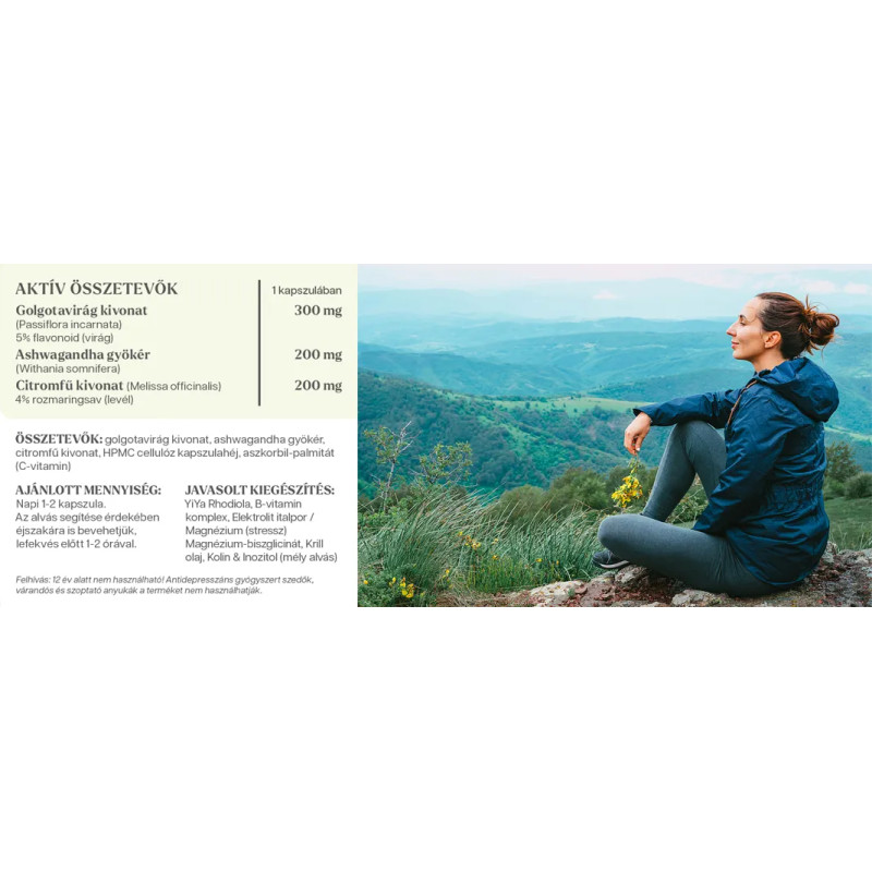 YiYa Complex cu Floarea Pasiunii & Ashwagandha, 60 capsule