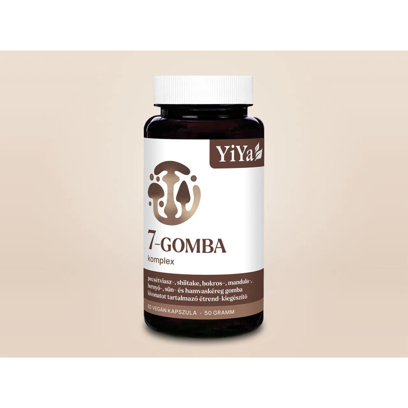 YiYa 7 Ciuperci & Complex Beta-Glucan, 60 capsule - extracte de ciuperci pentru protecția sistemului imunitar