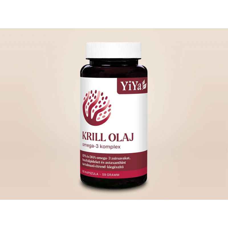 YiYa Krill olaj omega-3 komplex, 90 kapszula
