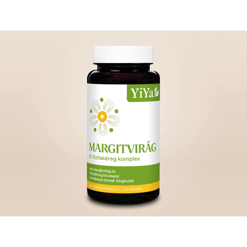YiYa Floare de margaretă de toamnă și scoarță de salcie, 60 capsule