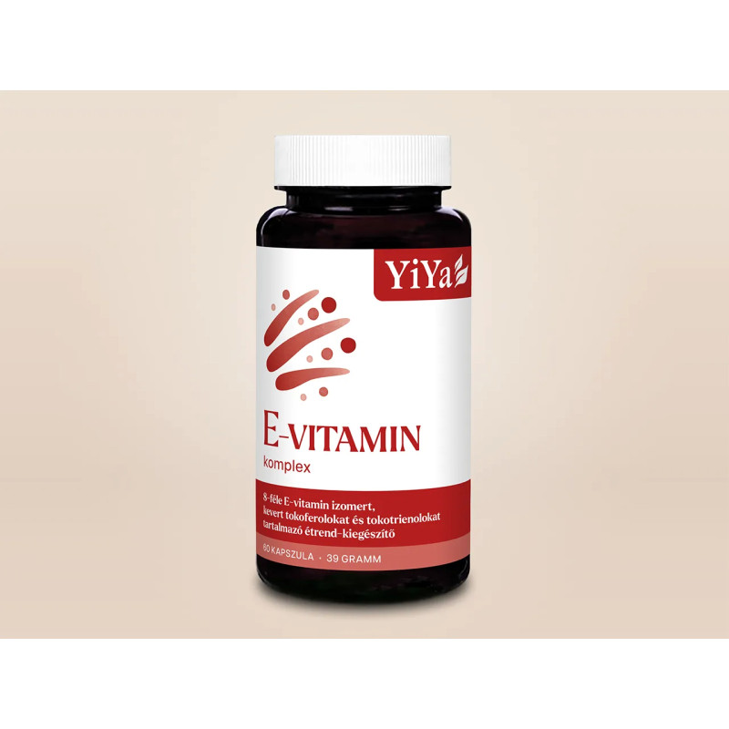 YiYa teljes spektrum 8-E-vitamin komplex, 60 kapszula - kevert tokoferol/tokotrienol kapszula