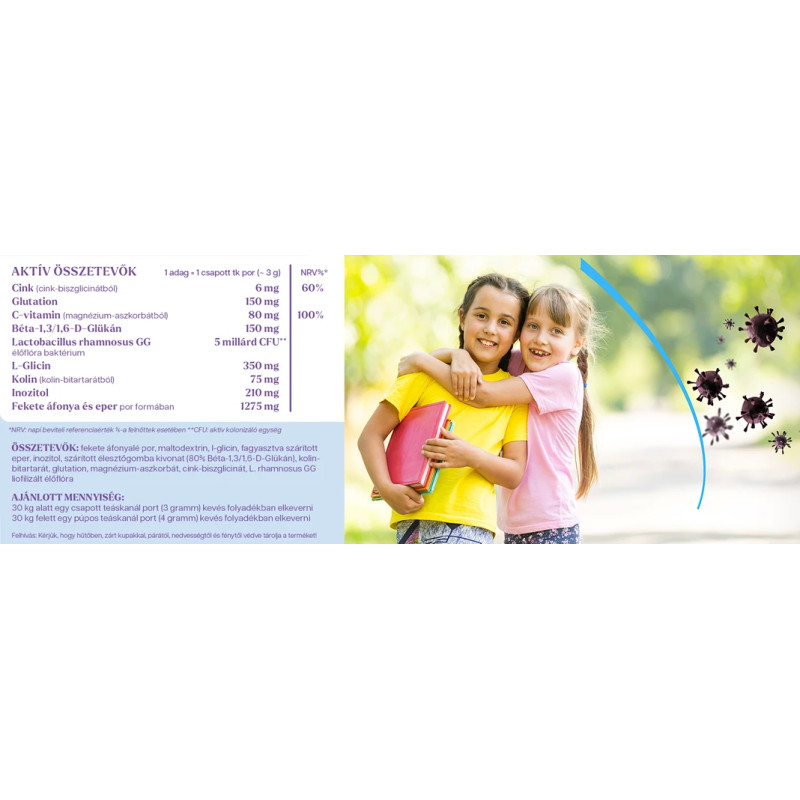 YiYa Complex Imun Protector pentru Copii, 120 grame, 30-40 portii – 5 miliarde de bacterii L-GG cu floră vie!
