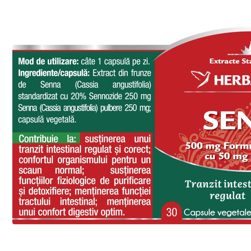 Herbagetica Senna 60 kapszula