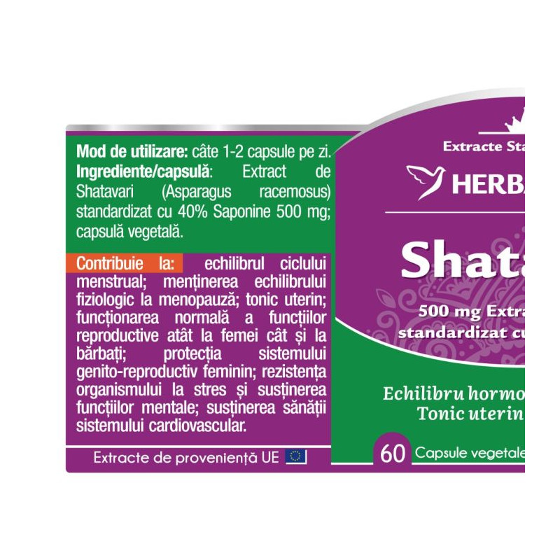 Herbagetica Shatavari 60 kapszula
