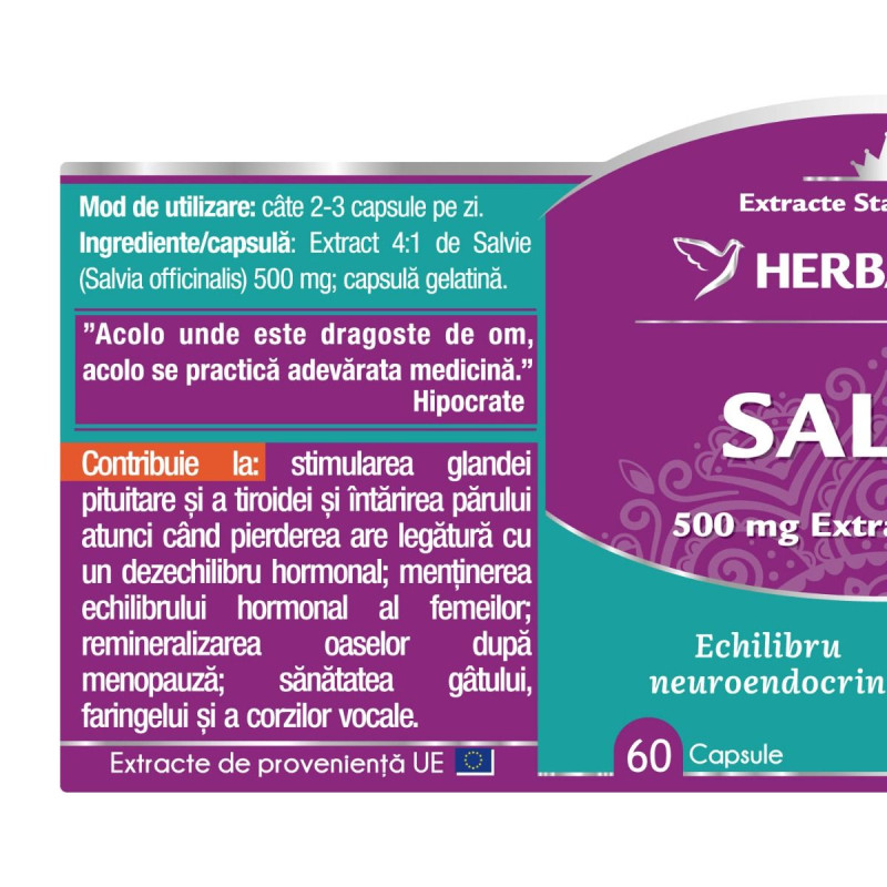 Herbagetica Zsálya 60 kapszula