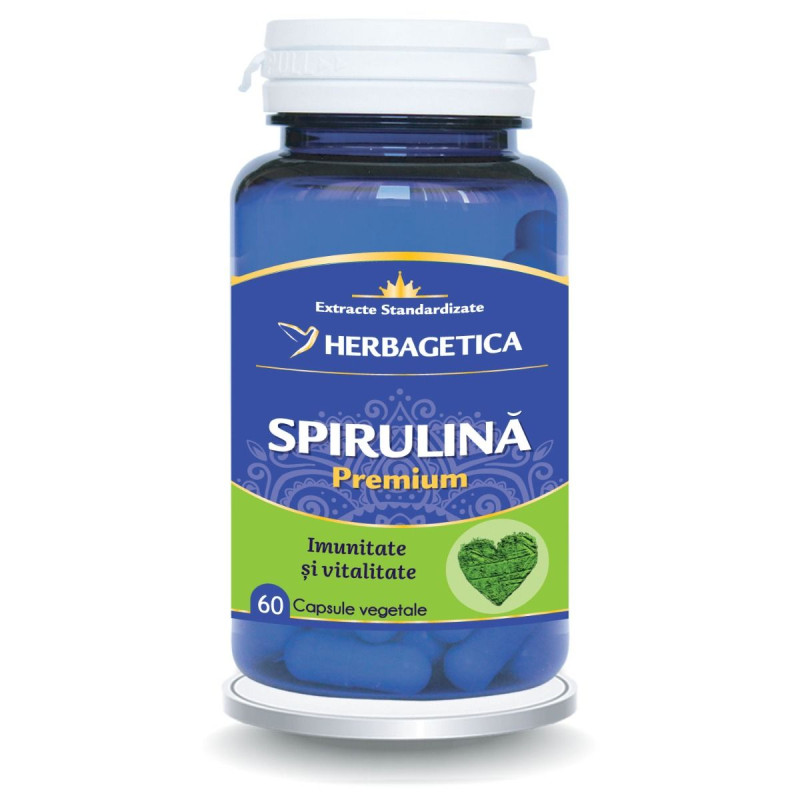 Herbagetica Spirulina Premium 60 kapszula