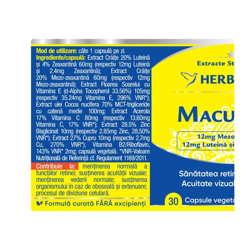 Herbagetica MacuRetin – 60 kapszula